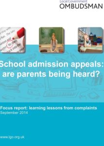 school admission appeals: are parents being heard?