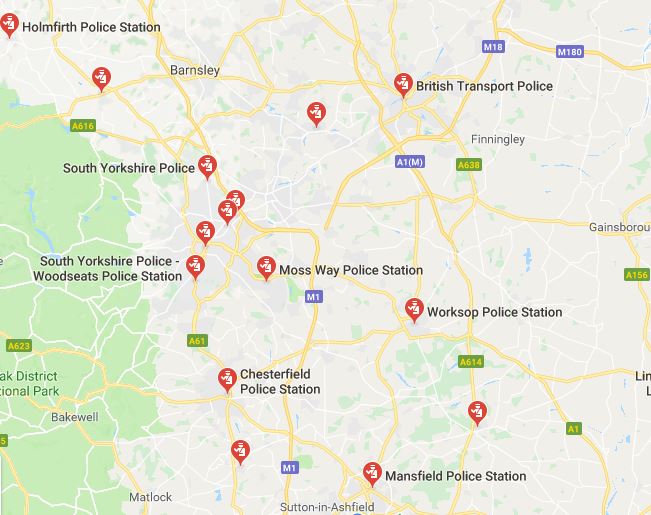 Sixteen clients and 10 different police stations