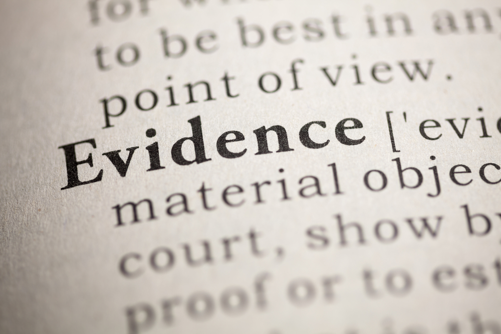 admissability of evidence