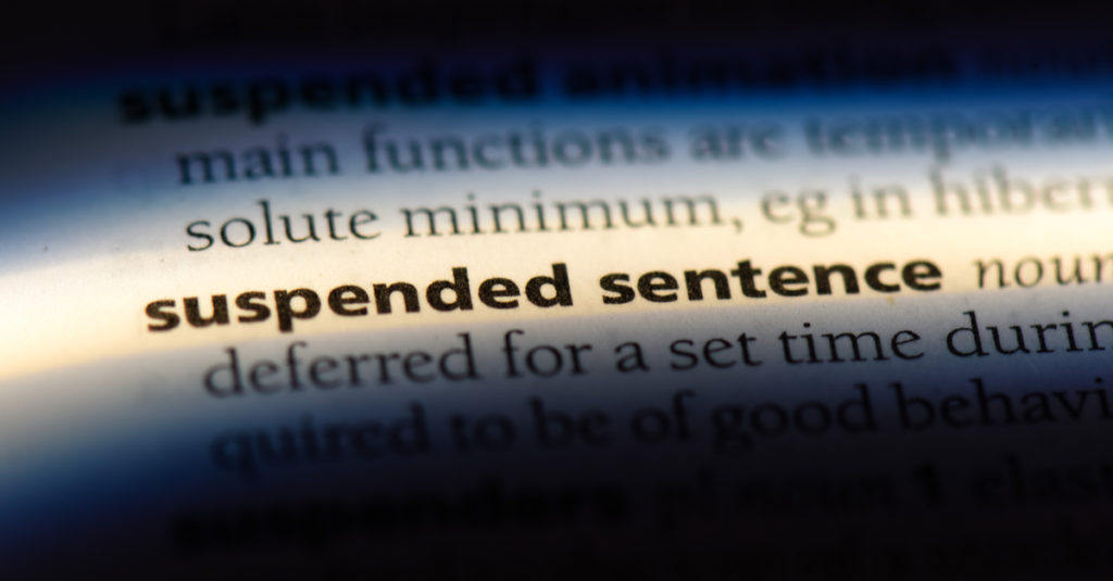 suspended sentence